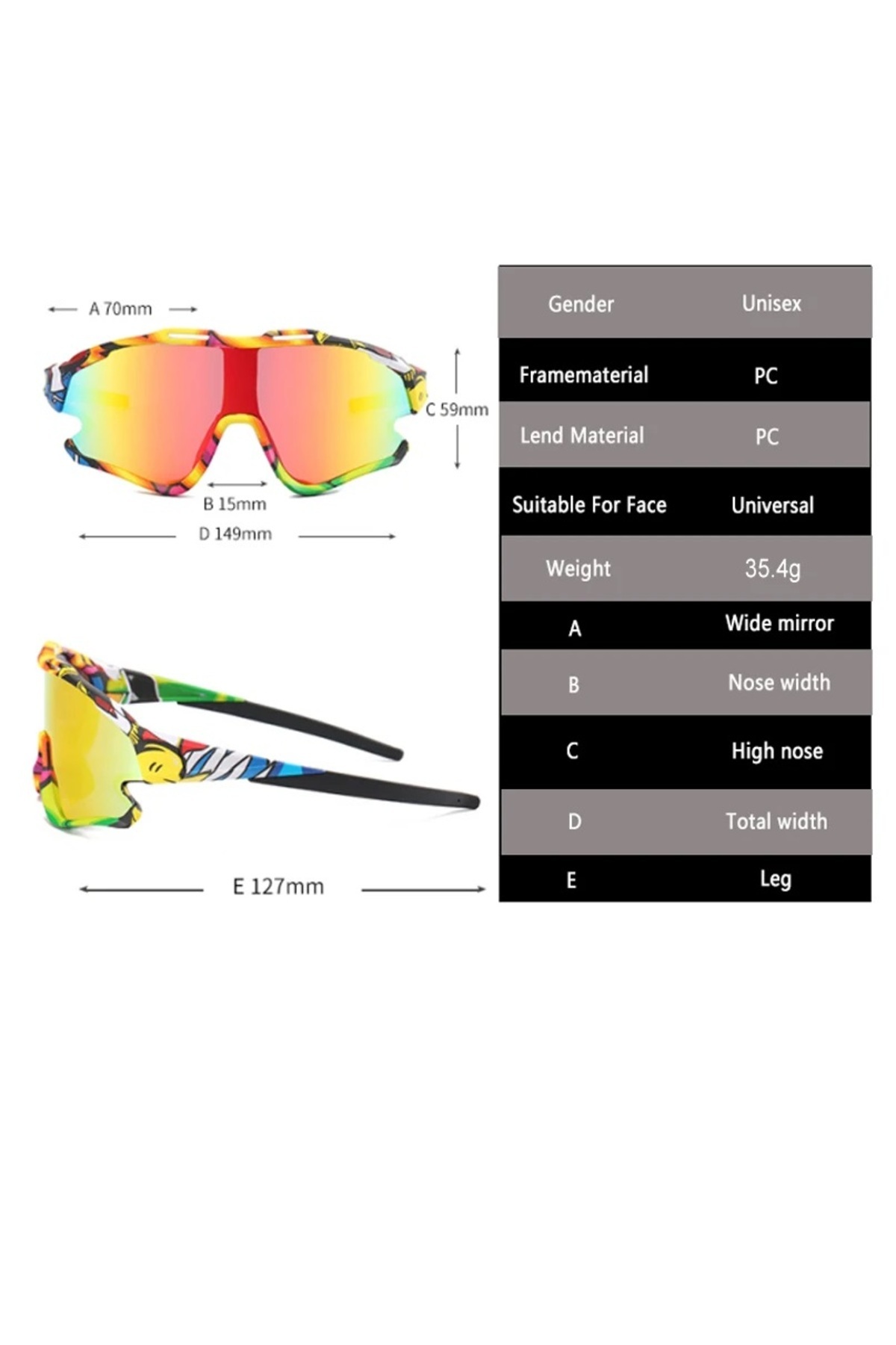 Bisiklet & Koşu Performans Gözlüğü