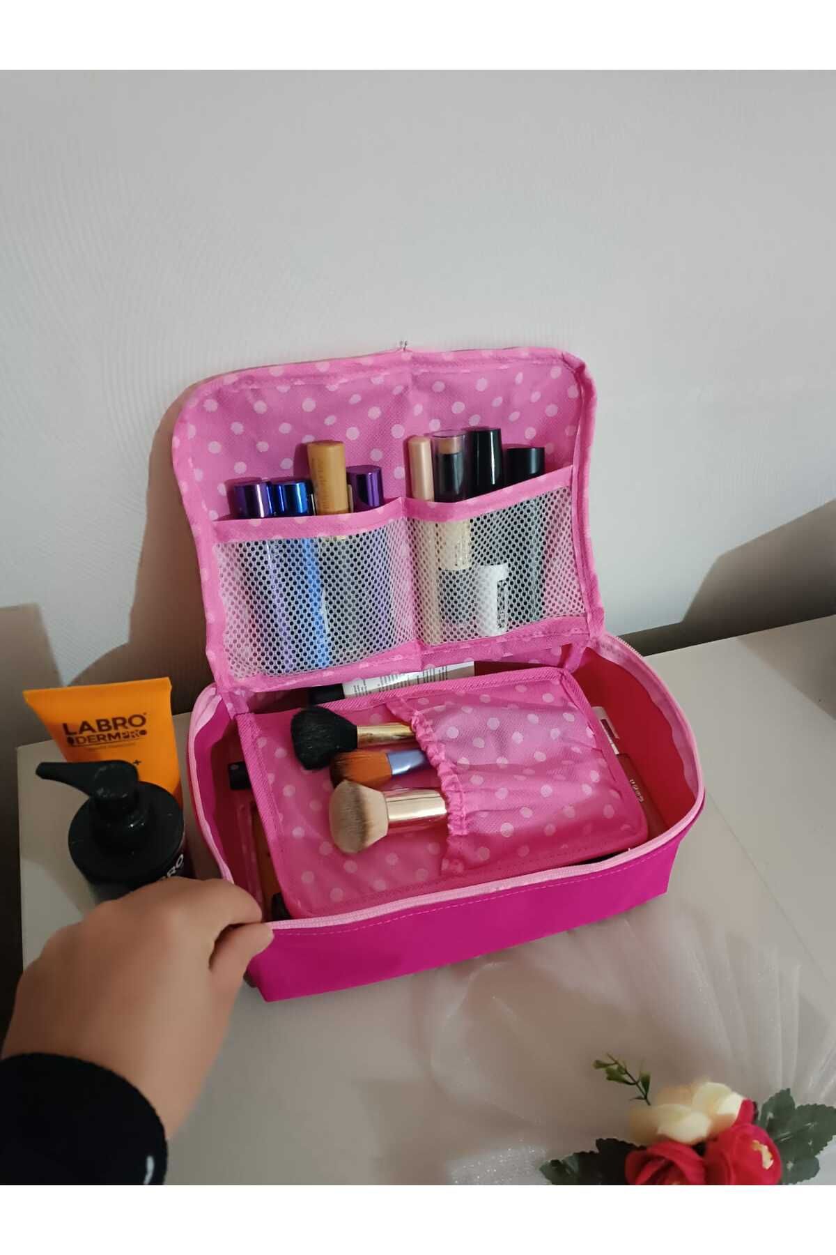 3 compartment makeup bag sales