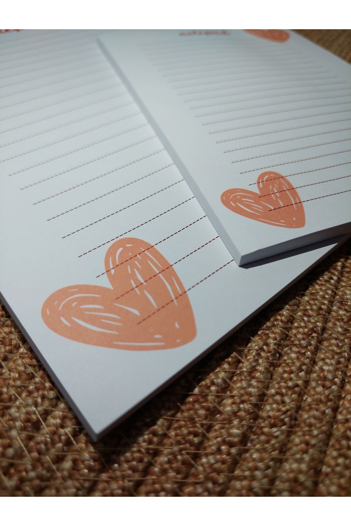 Milyoncu Sepeti-Heart Patterned Lined Notebook-Notepad-Blocknote A5 2