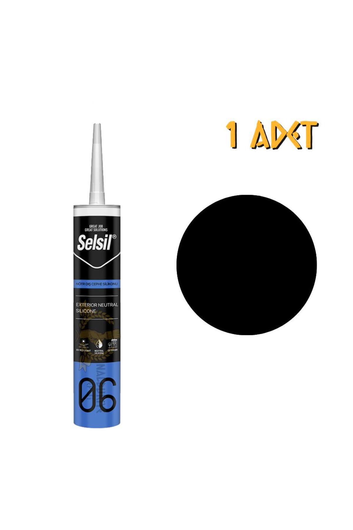 Selsil Dış Cephe Nötr Silikon SİYAH 300 ml. - 1 Adet