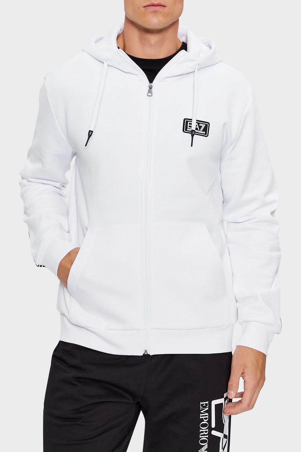Ea7 best sale jumper white