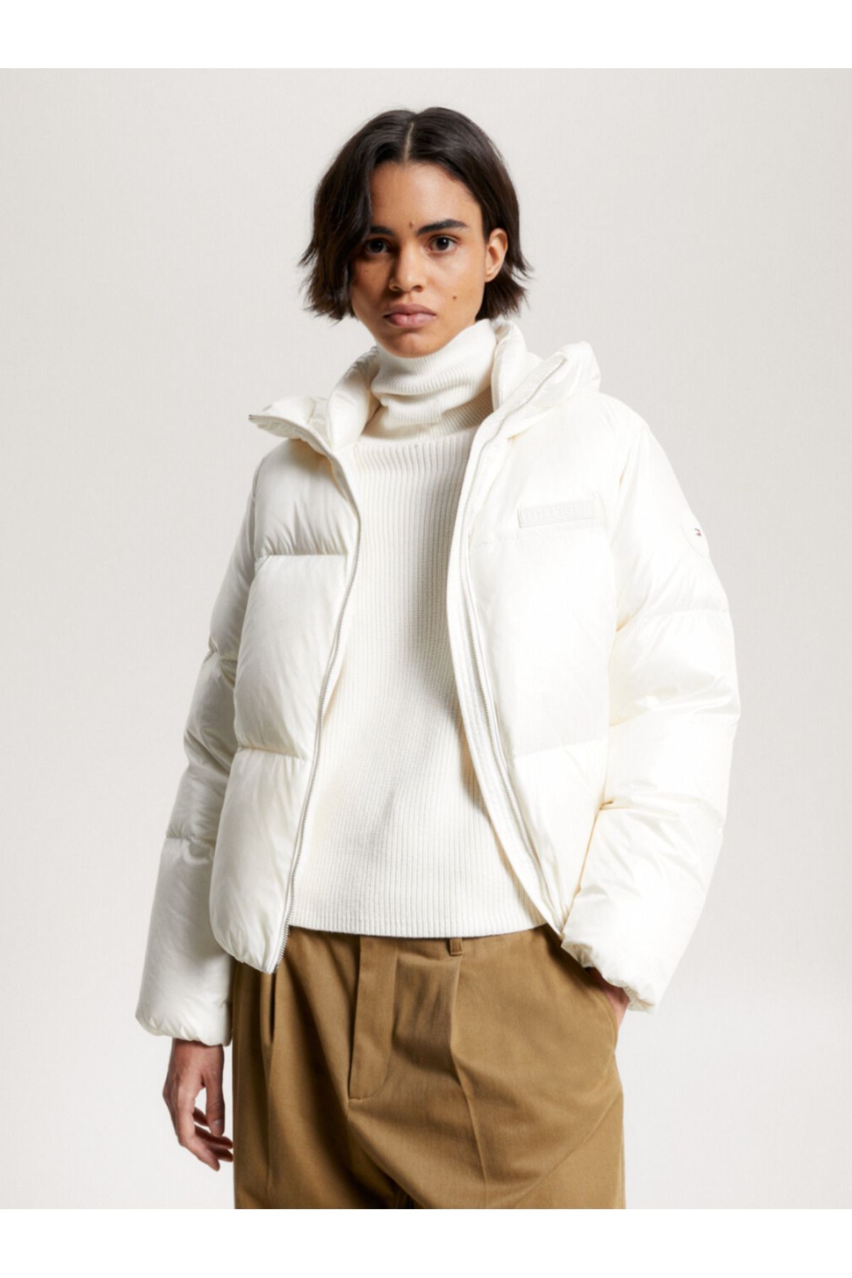 Tommy hilfiger oversized down jacket hot sale