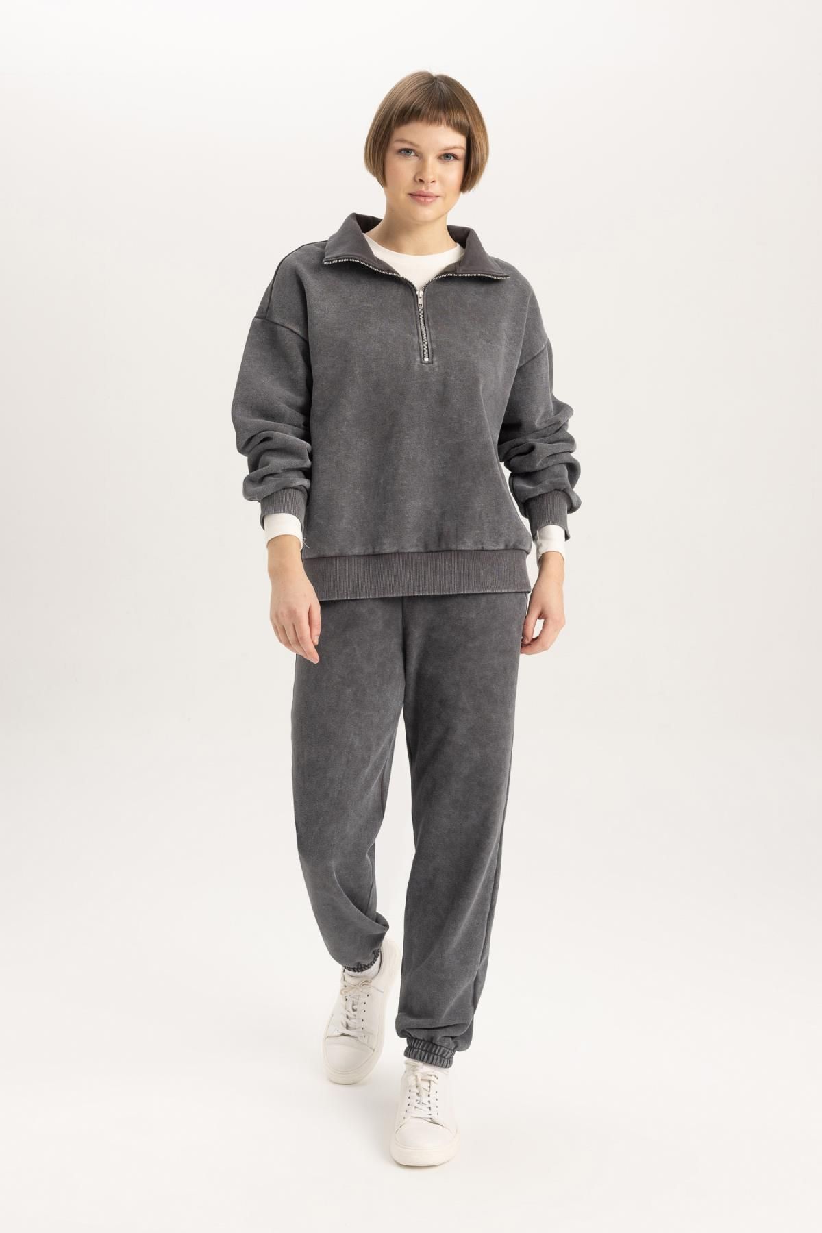 Defacto Thick Sweatpants with Jogger Pockets Trendyol