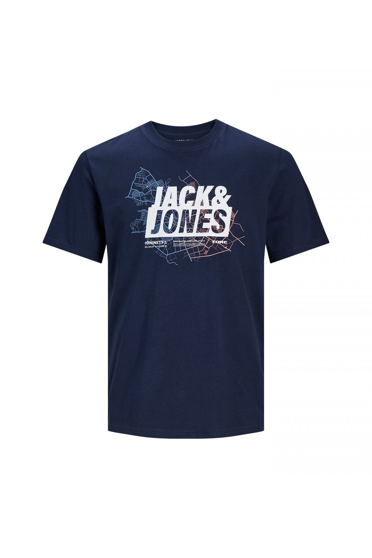 Jack & Jones تیشرت مردانه یقه آبی سرمه ای