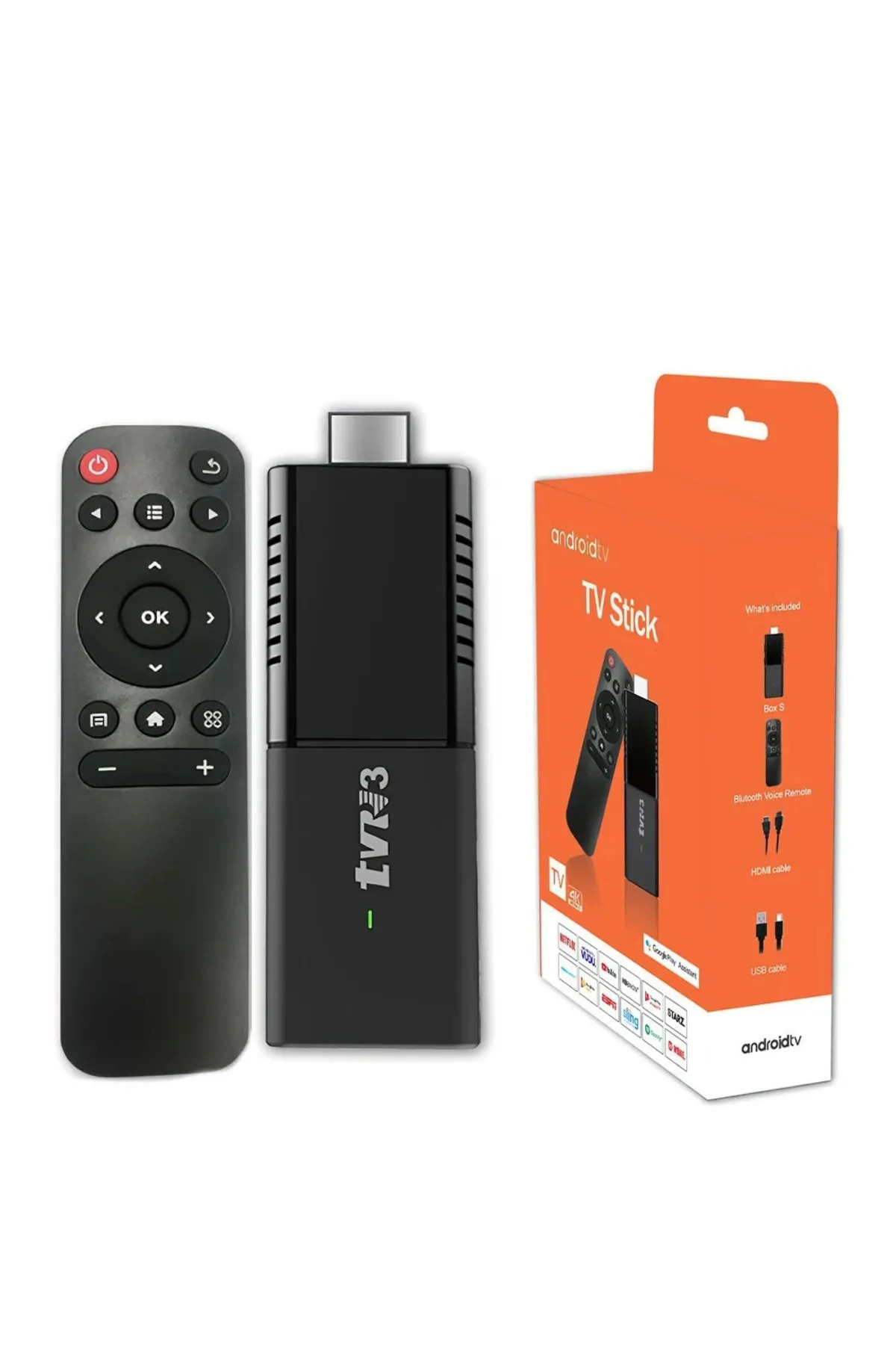 Everest Grup TVR3 TV Stick 1080P 4K Android 12.1 + 16GB Wifi 2.4G