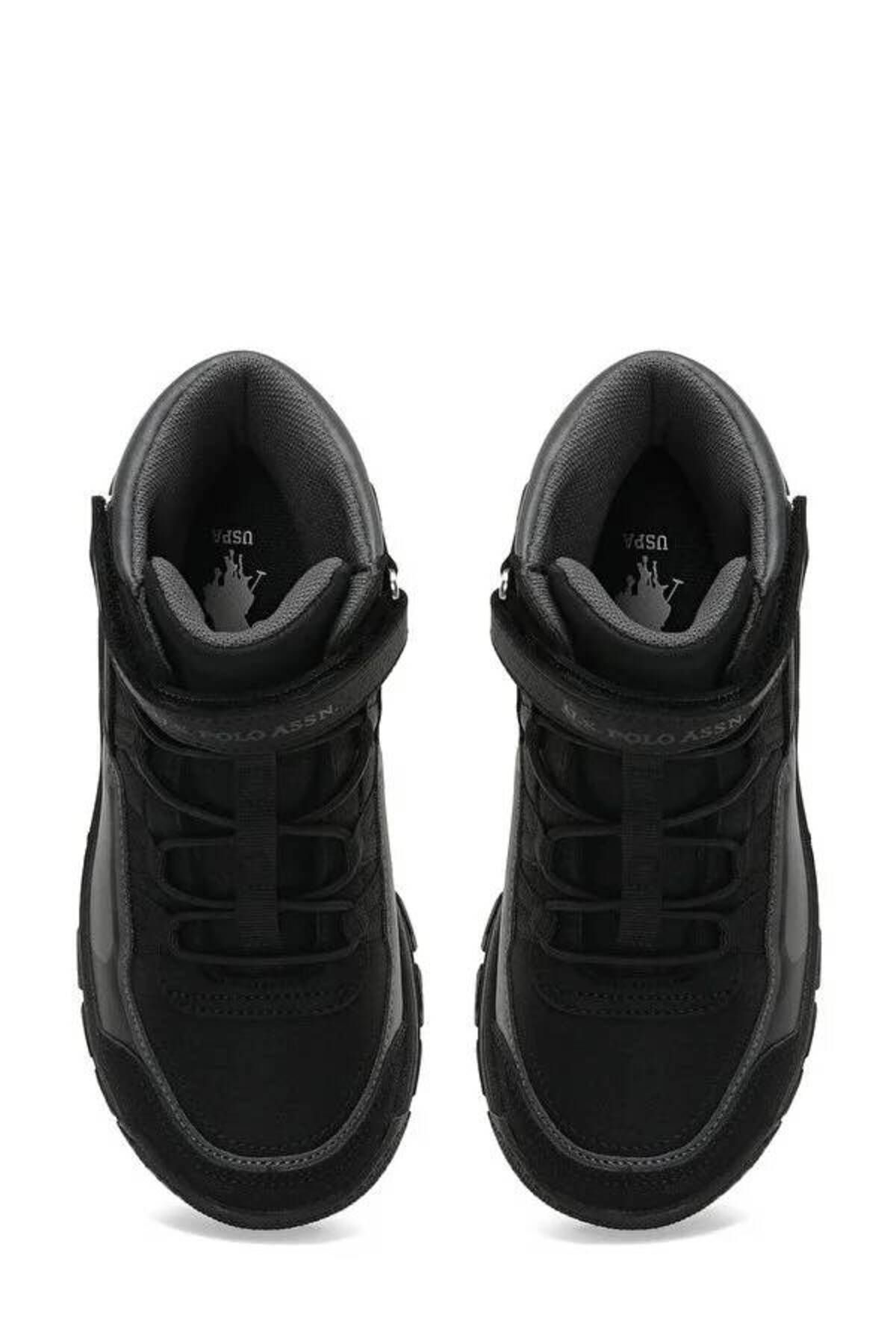 U.S. Polo Assn.-US Polo Assn.Carl Hı Jr 3Pr Boys' Boots - BLACK/BLACK 4