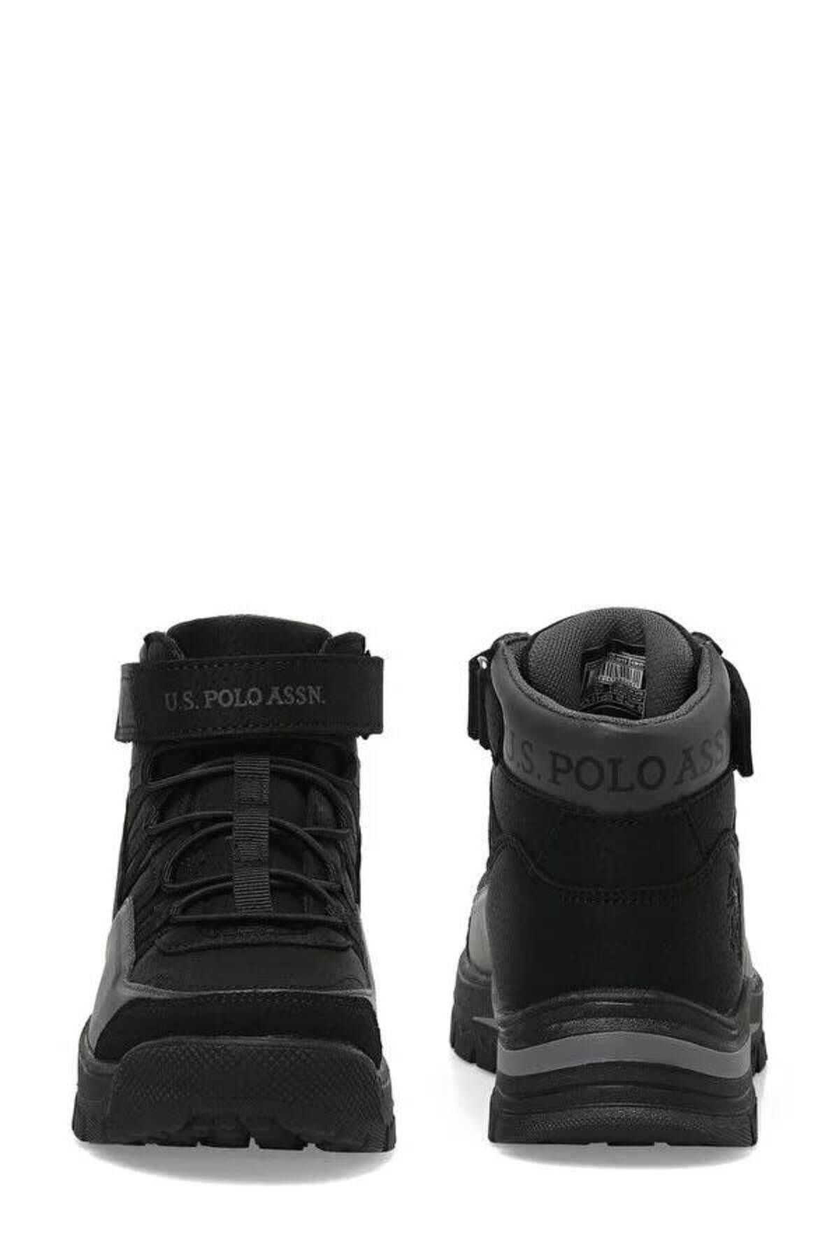 U.S. Polo Assn.-US Polo Assn.Carl Hı Jr 3Pr Boys' Boots - BLACK/BLACK 5
