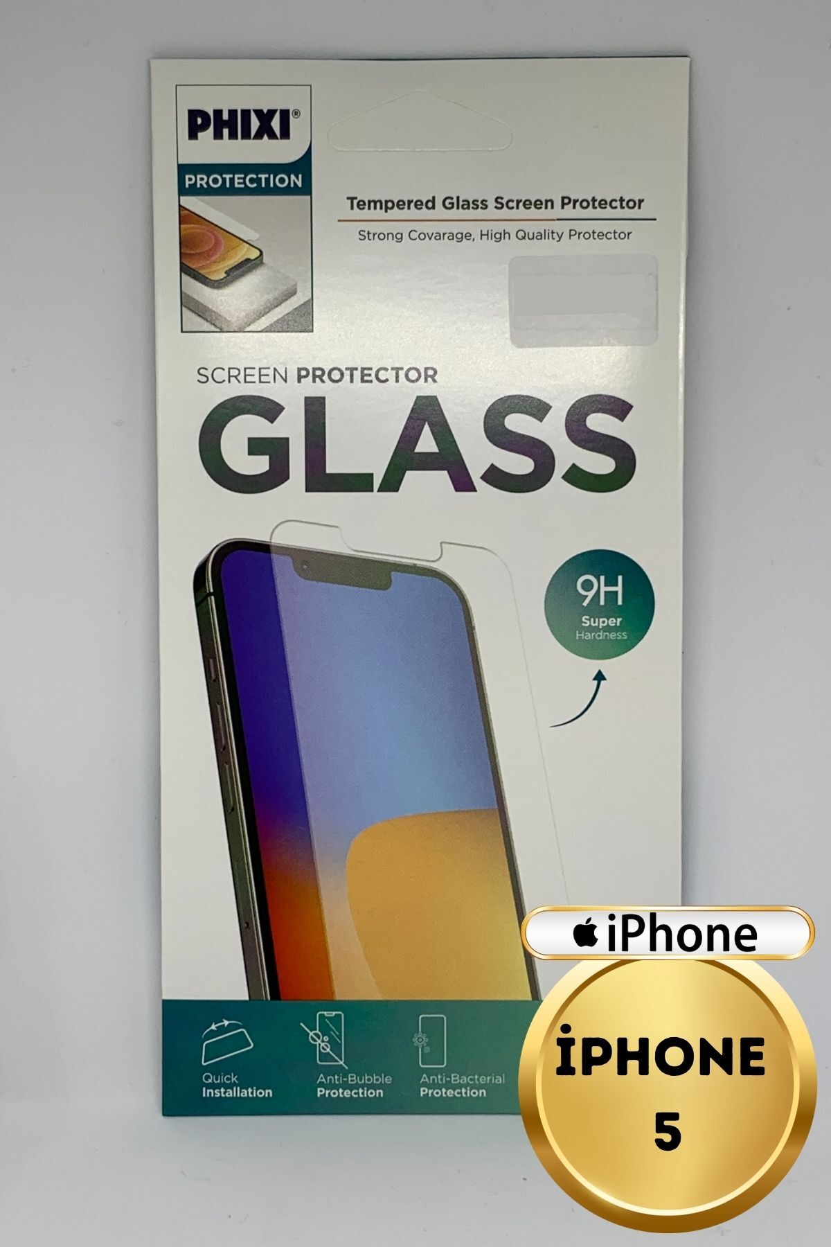 Iphone 5 Compatible Tempered Full Protection Clear Glass Screen Protector