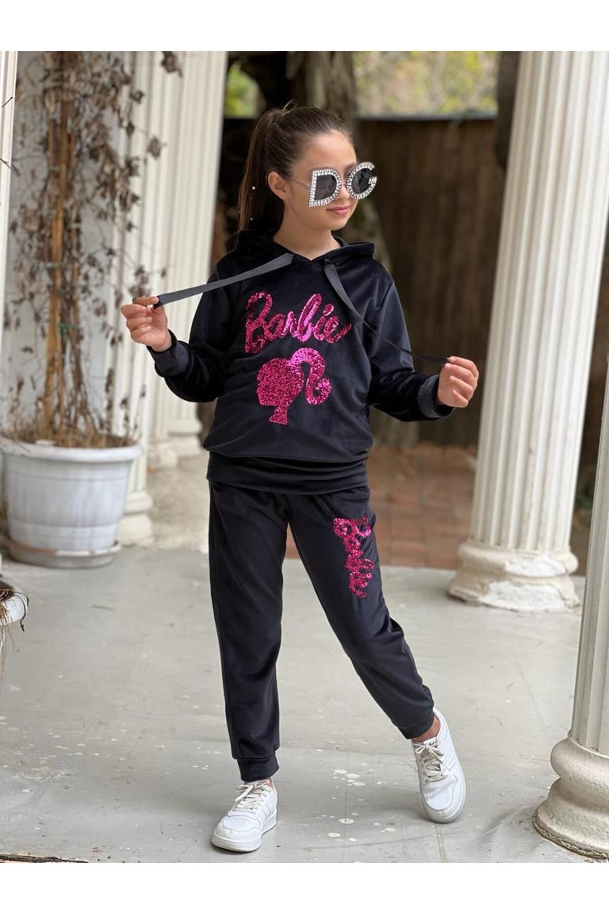 Children's crushed hot sale velvet tracksuit