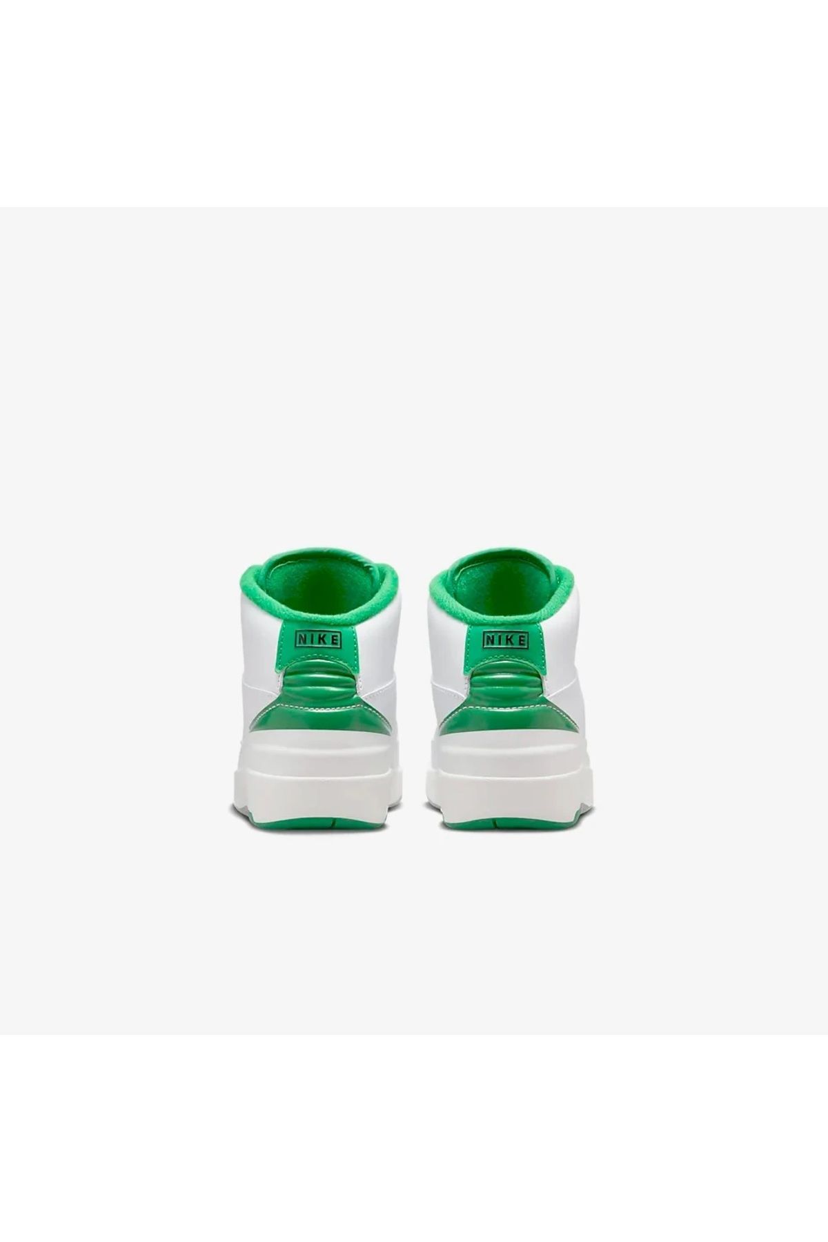 کفش بسکتبال سفید دخترانه و پسرانه بچگانه Air Jordan 2 های ان نوجوانان Lucky Green PS DQ8564 103 Nike
