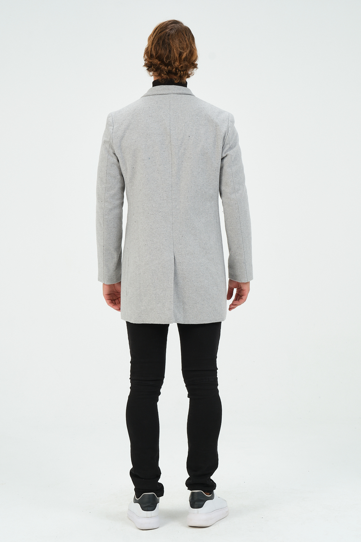 Açık Gri Erkek Slim Fit Regular Kaşe Kaban, Ceket, Mont — خاکستری TYC5MHLKNN169705718248031 — تصویر 6 از 8