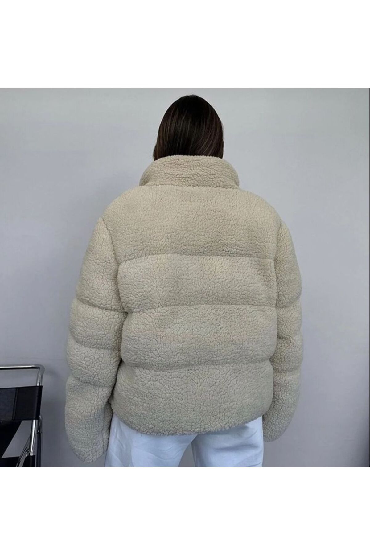 Urban outfitters teddy puffer jacket online