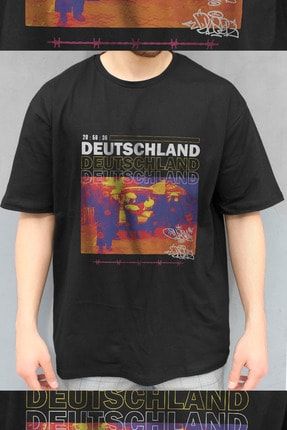 Deutschland Vol.2 Baskılı Unisex Oversize Tshirt Deu002