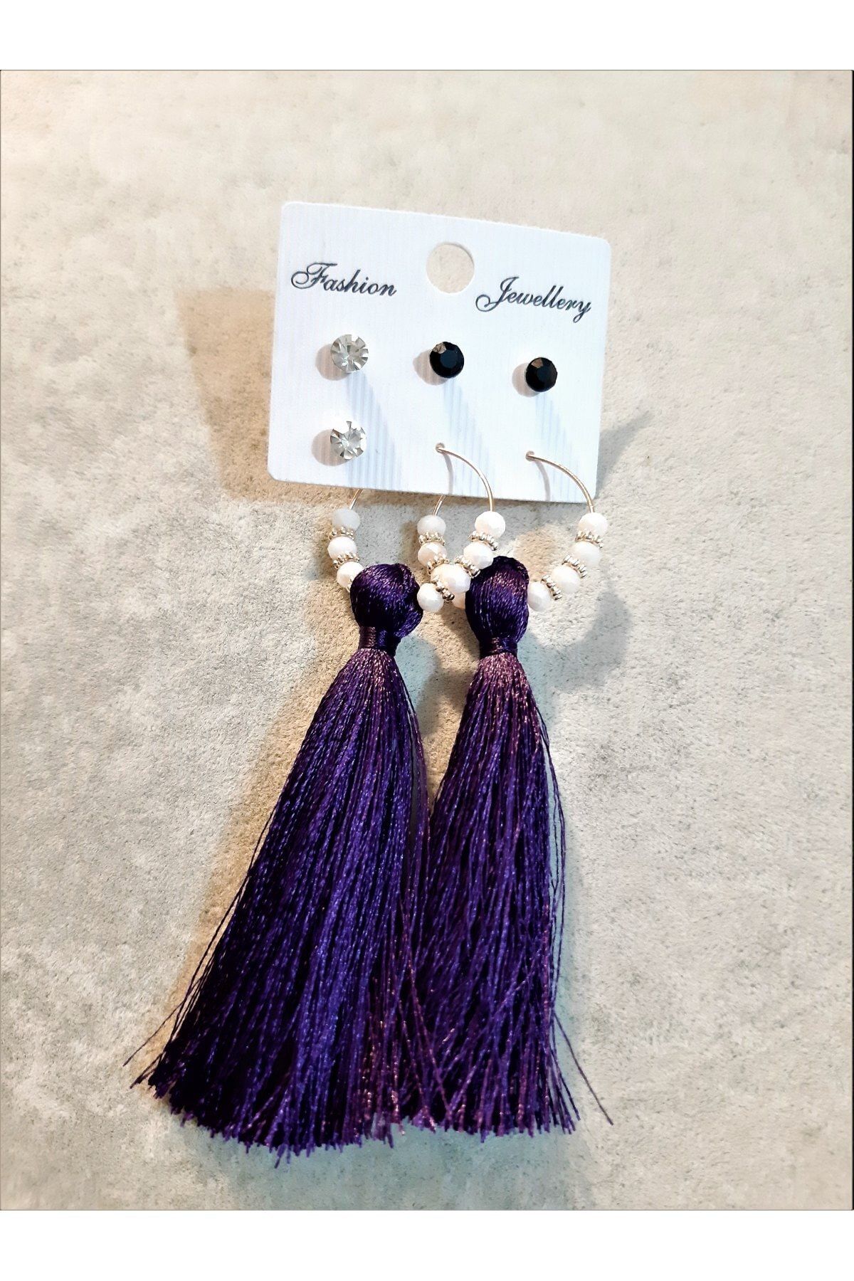 Mini Garnet / Deep Purple Chandelier Earrings | L&M Bling - lmbling