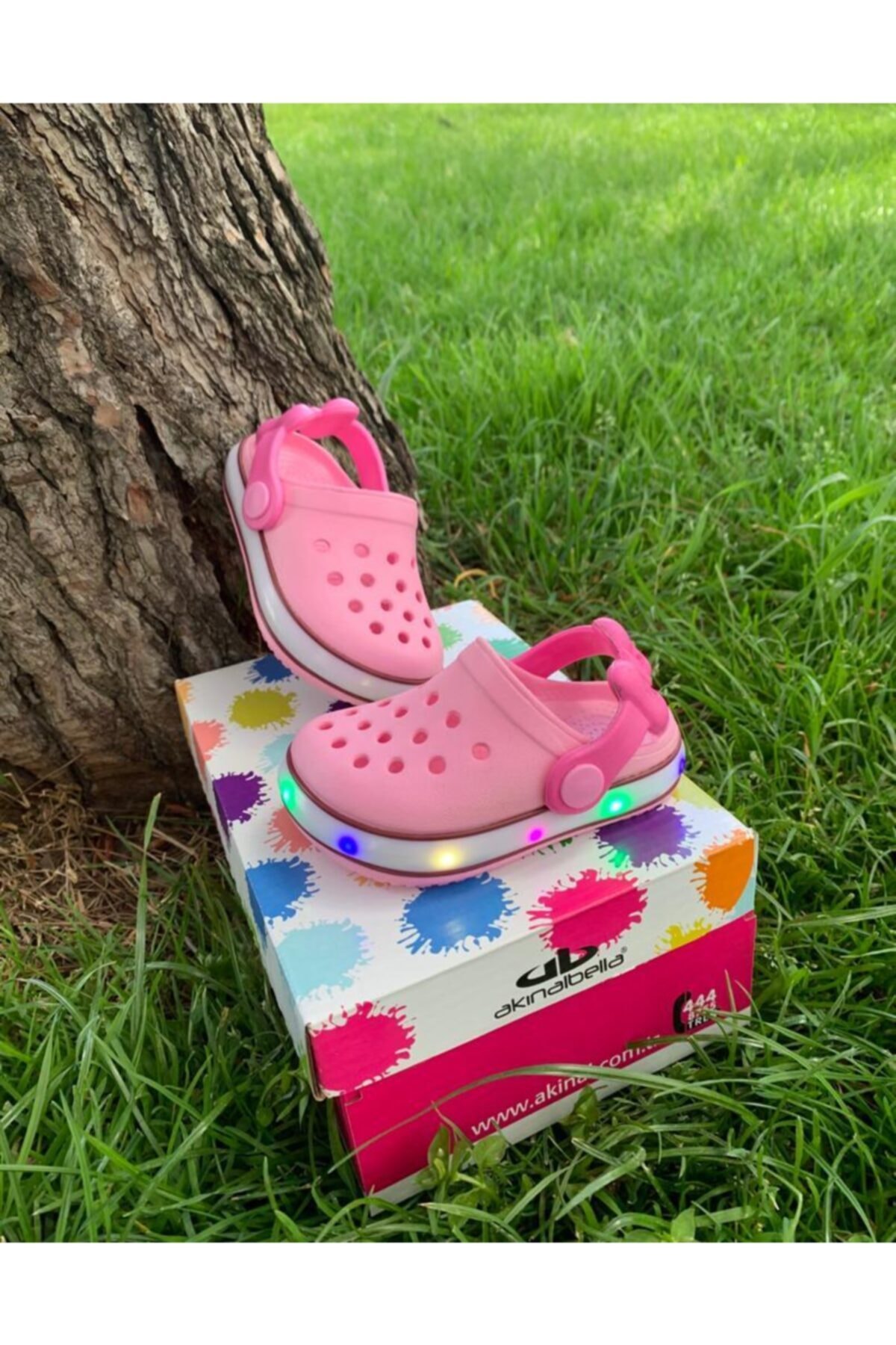 Akinalbella Kiz Bebek Pembe Isikli Crocs Model Cok Hafif Yumusak Terlik Fiyati Yorumlari Trendyol