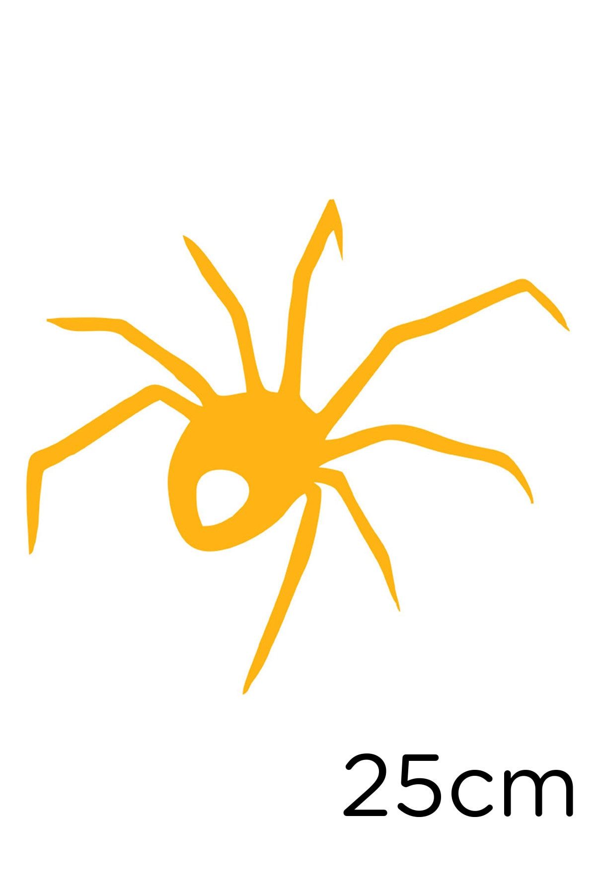 MIGNATIS Autocolant De Perete Auto Spider Going Up Lipire 25 Cm - Galben - One Size
