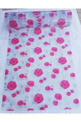 Şeffaf Desenli 100cm X 160cm Masa Örtüsü 1.7mm Kalın Pvc Kaymaz Masa Örtüsü C3026