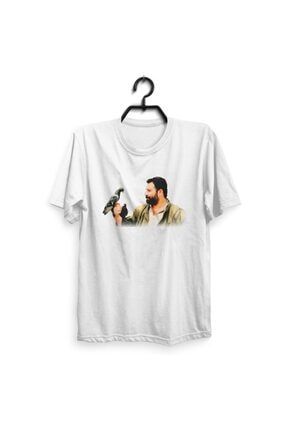 Unisex Beyaz Ahmet Kaya Güvercin Kısa Kol T-shirt SLDR153
