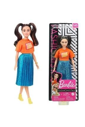barbie fashionistas bebek 151 uzun pembe sacli ve kirmizi paisley kiyafetli fiyati yorumlari trendyol