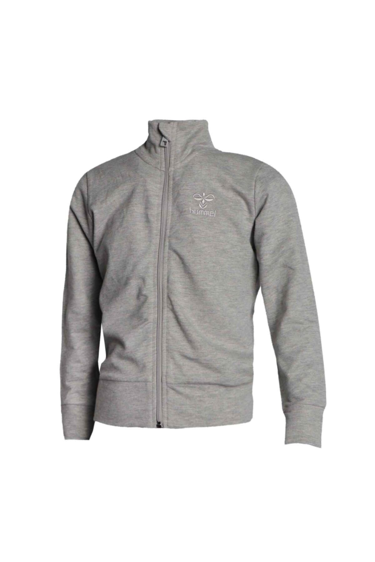 سویشرت خاکستری مردانه و زنانه ژیلونی Zippered Sweatsh اورجینال hummel