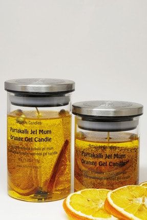Portakallı Jel Mum & Orange Gel Candle 2'li Set 275gr AC01209