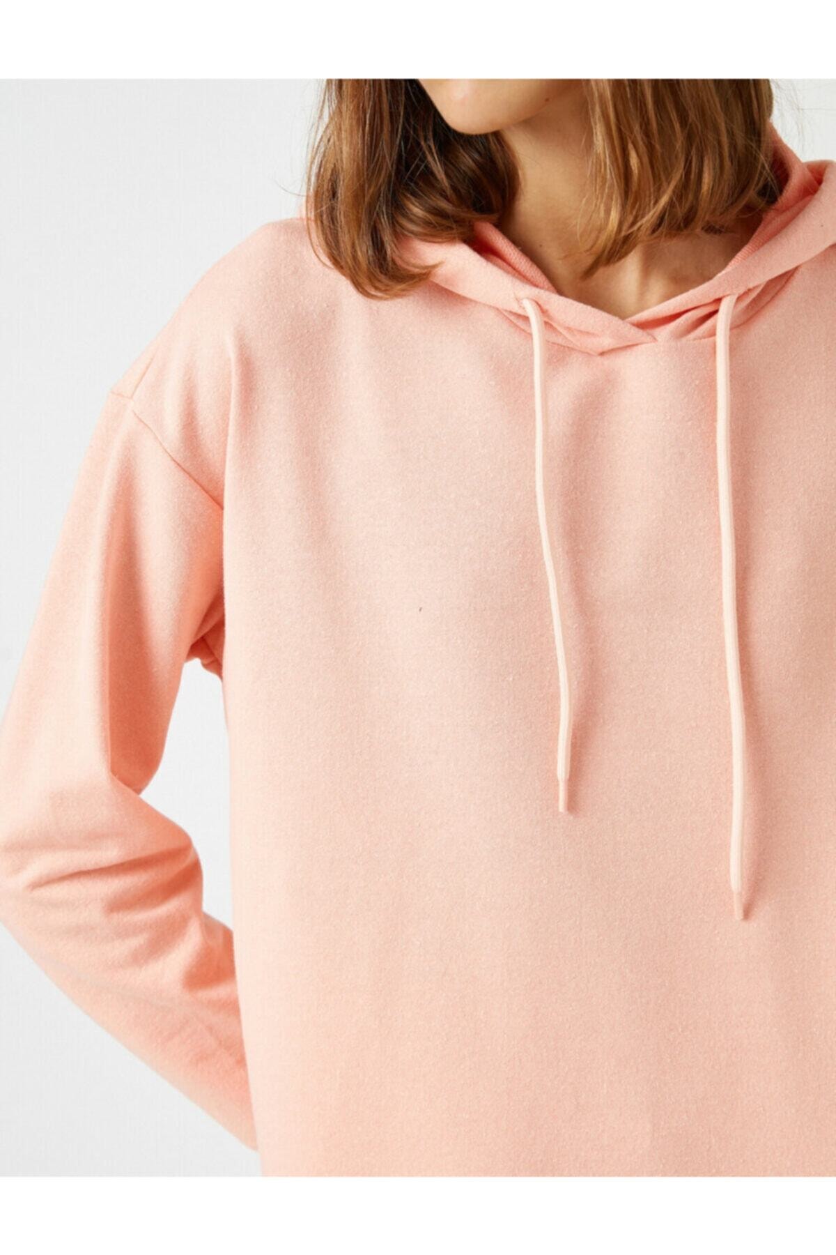 سویشرت زنانه صورتی کوتونKoton | 1KAL68333OK اورجینال - تصویر 5