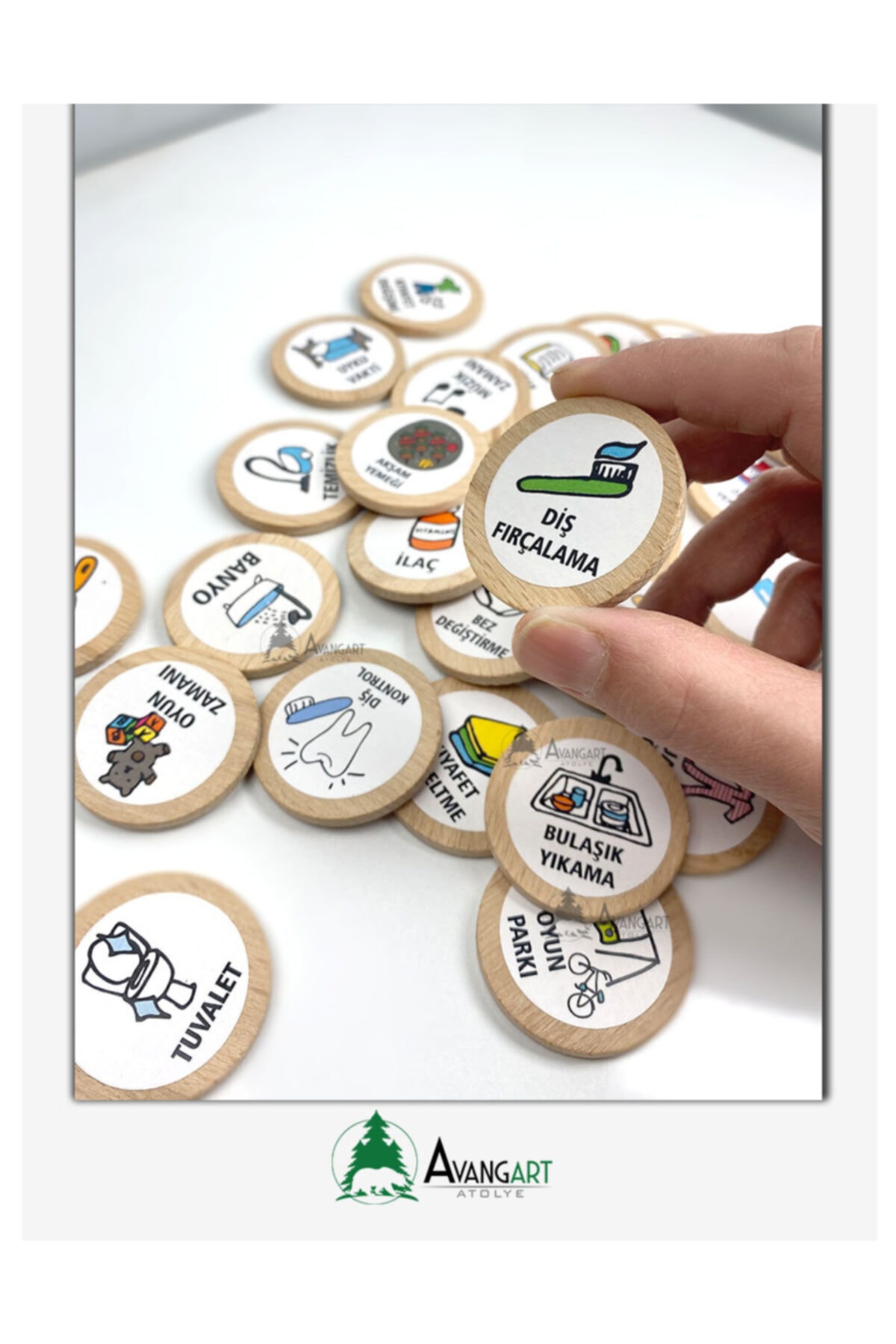 نمودار برنامه روزانه (پس‌زمینه سفید مغناطیسی)