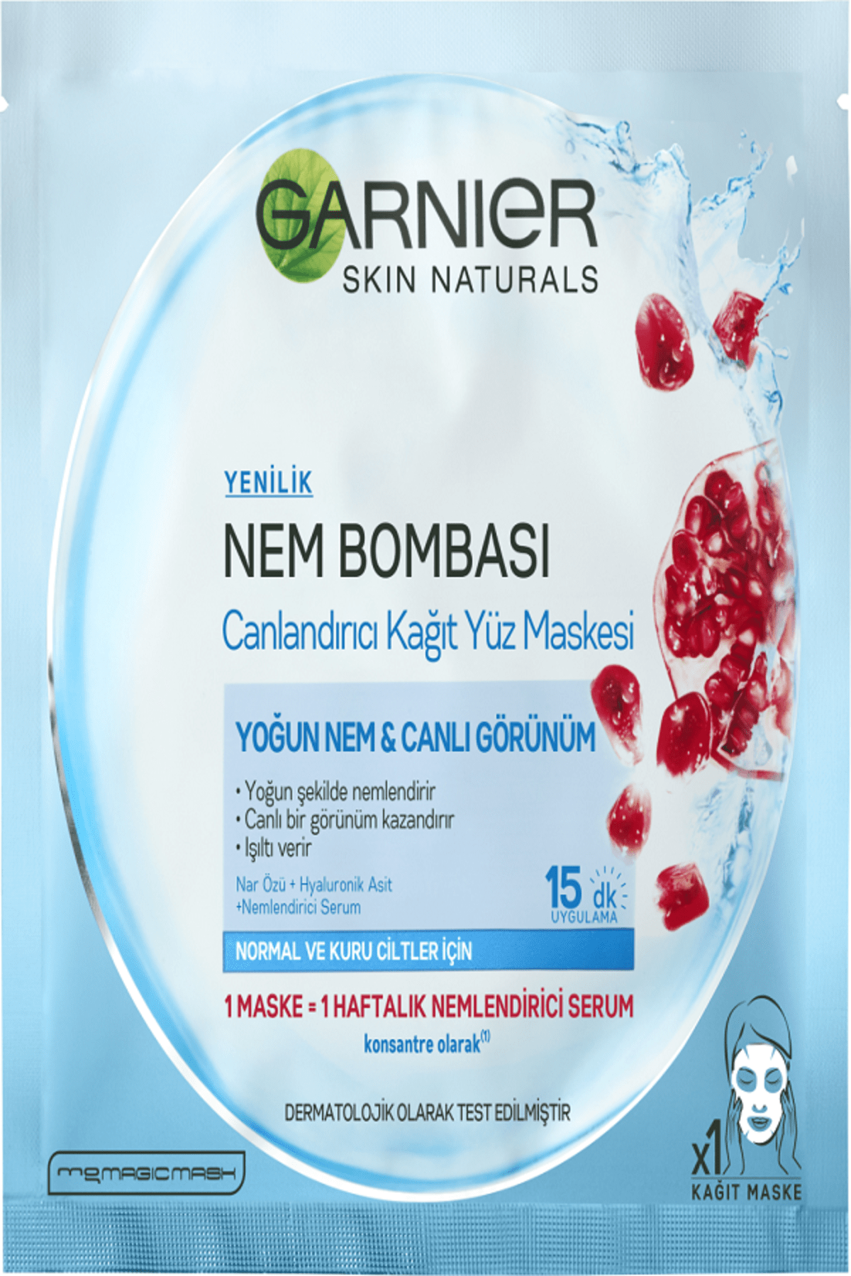 garnier nem bombasi canlandirici kagit maske 32 gr fiyati yorumlari trendyol