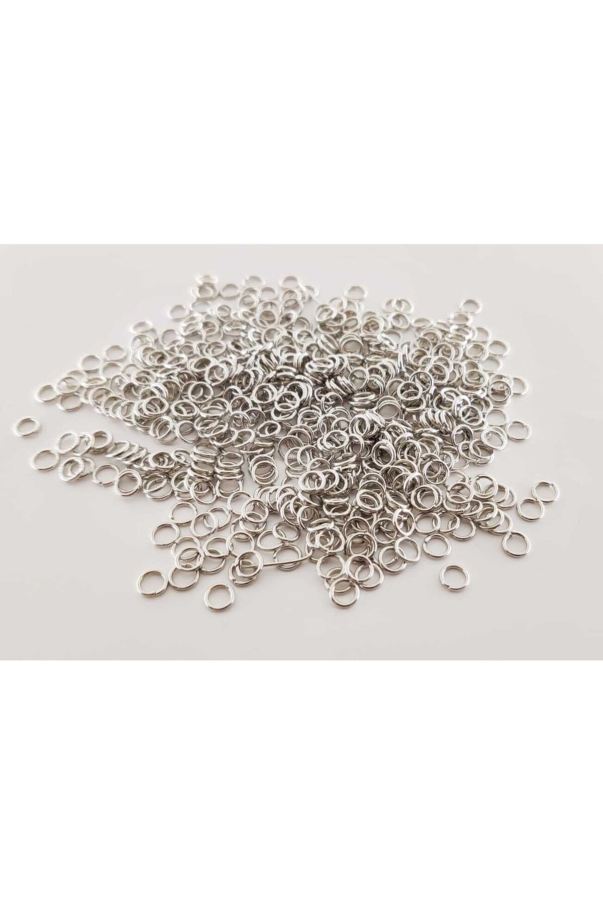 yiğit aksesuar 5 Mm 50 gram Metal Gümüş Renk Takı Halkası Bağlantı Halkası