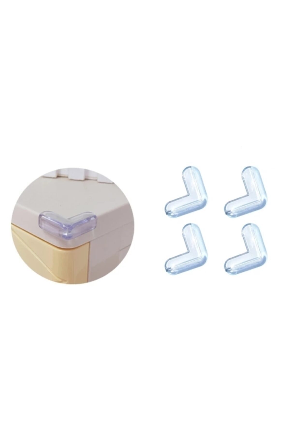 LOVYCO 3m Yapışkanlı Bebek,çocuk Köşe Koruyucu Güvenlik Aparatı (4'lü Set) fotoğrafı 2 (önizleme)