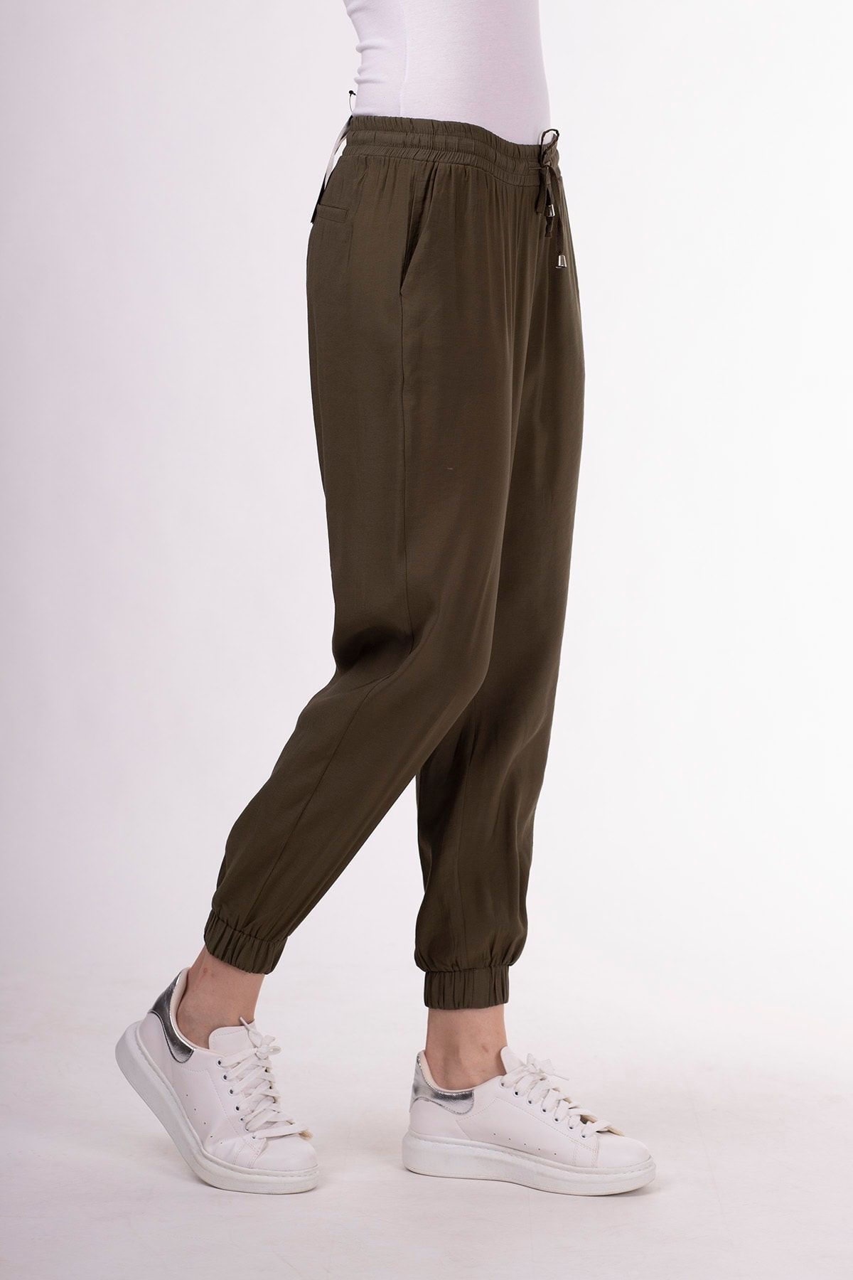 STAMINA-Pantaloni de damă cu talie și picioare elastice 3