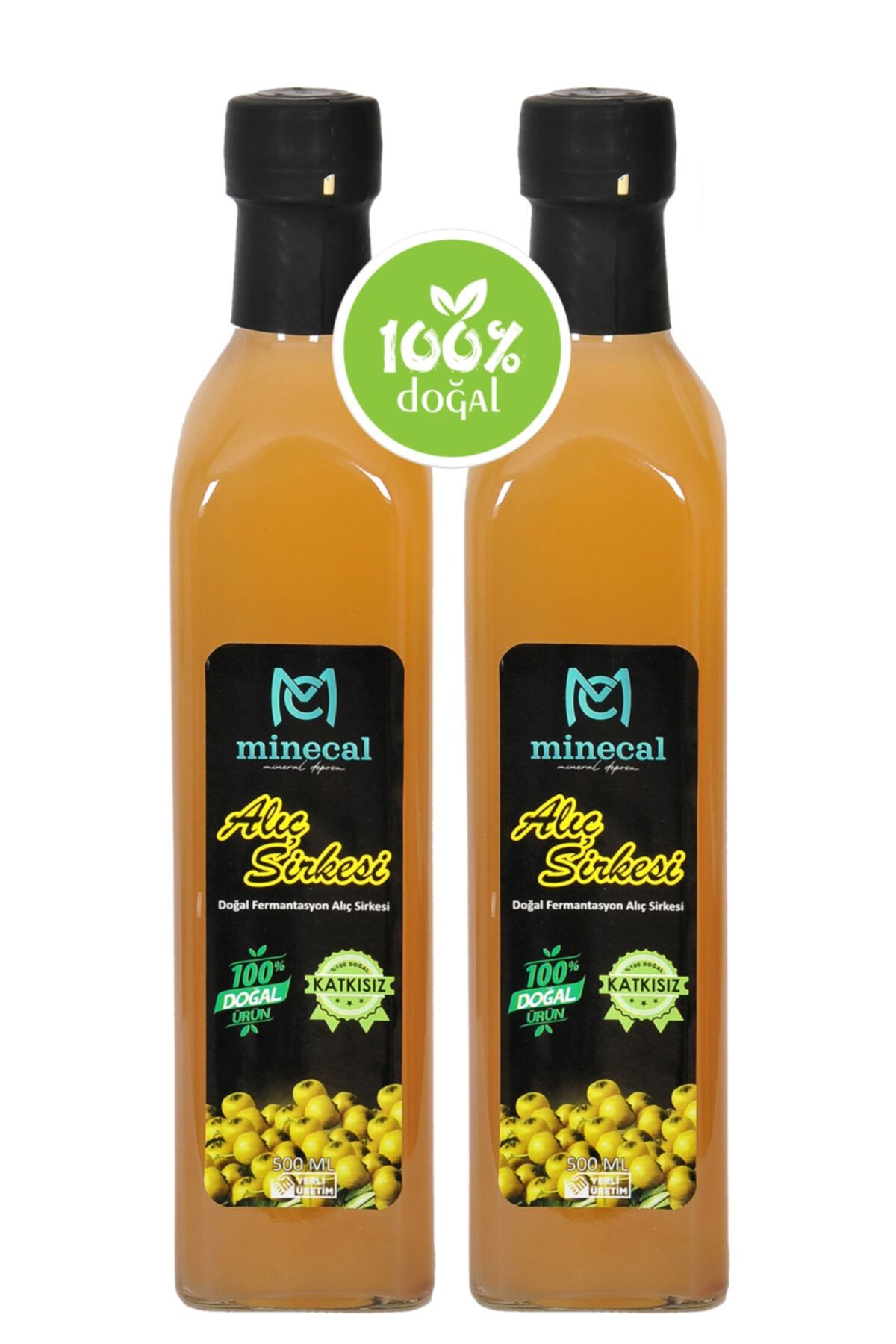 Doğal Fermente Alıç Sirkesi 2x500ml