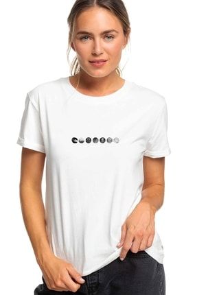 Kpop Aesthetic Shinee Baskılı Beyaz Kadın Örme Tshirt T-shirt Tişört T Shirt BGA2142KDNTS