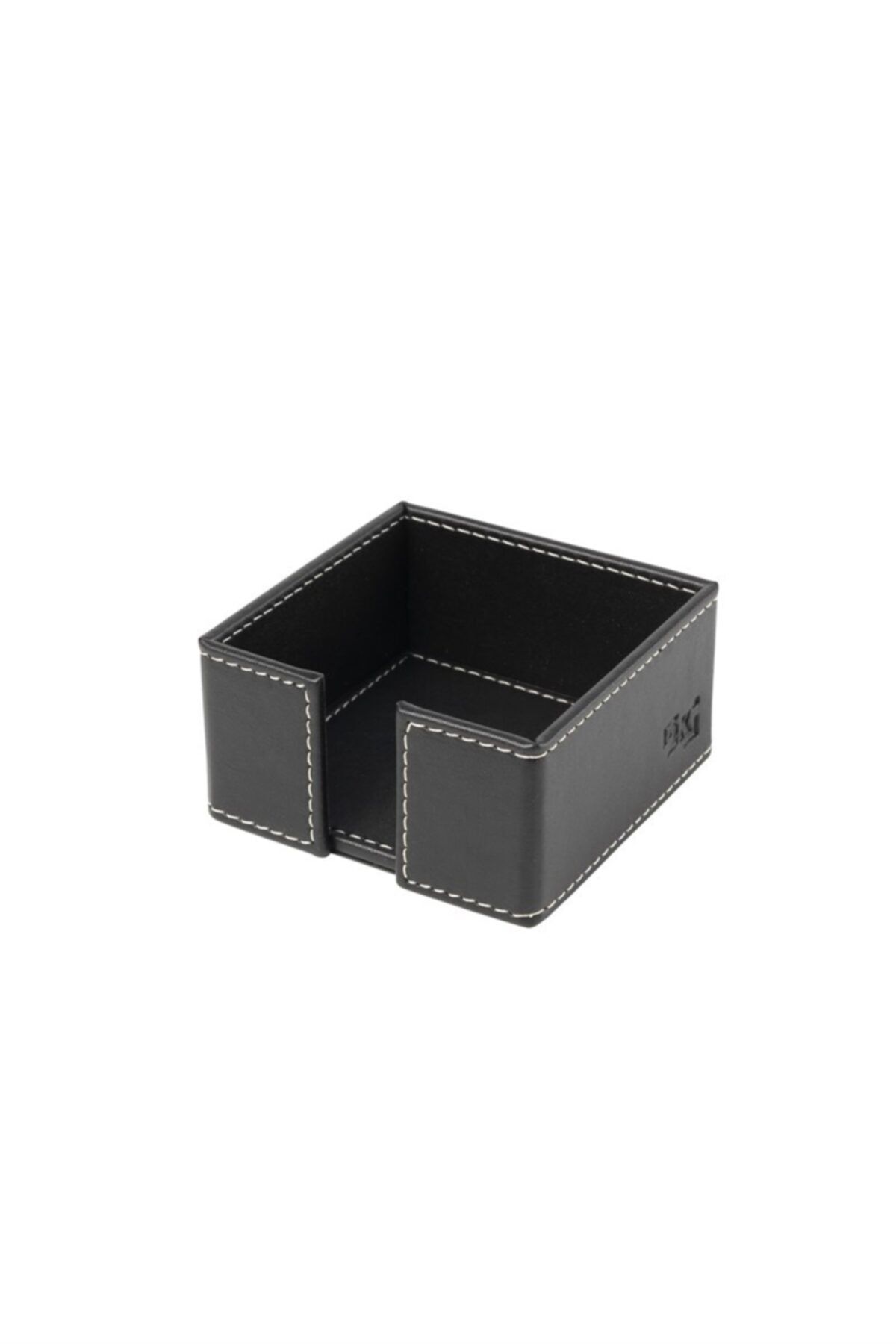 2K-Cube Notepad Holder Artificial Leather Desktop 10x10x5 Cm 2