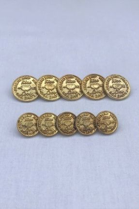 Vintage Gold Düğme Seti (5 Büyük-5 Küçük) DG1009
