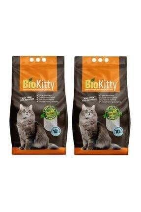 biokitty lavanta kokulu ince taneli tozsuz dogal bentonit kedi kumu 10 lt x 2 adet fiyati yorumlari trendyol
