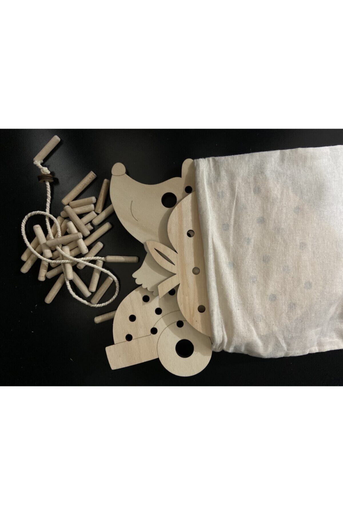 Ankebut Montessori Ip Geçirme Ve Pim Takma 3'lü Oyun Seti fotoğrafı 3 (önizleme)