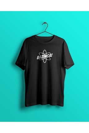 Unisex Siyah The Big Bang Theory Baskılı T-shirt YCTS0000161