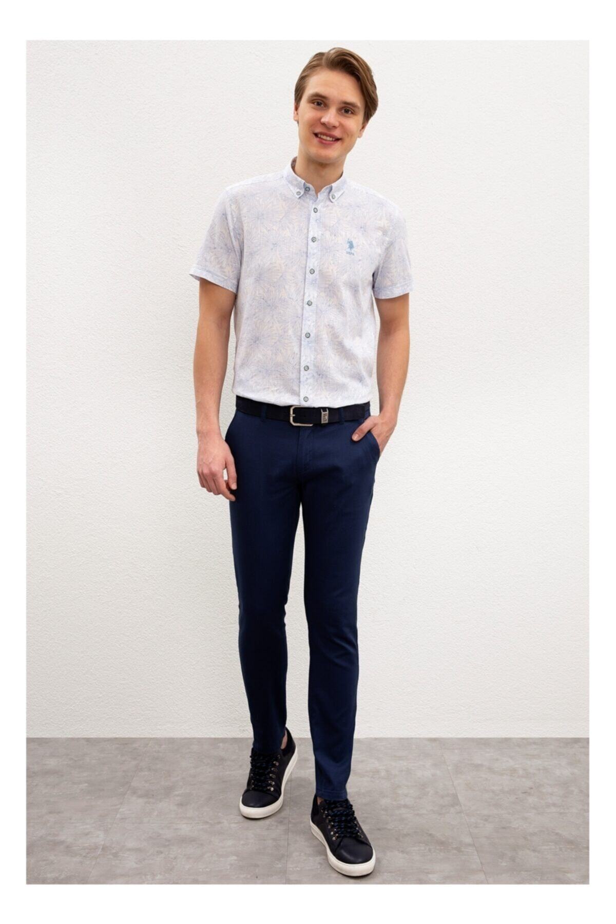 یو اس پولو شلوار مردانه اسلیم فیت