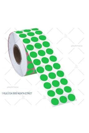 Işaretleme Nokta Etiketi 10mm (5000 ADET YEŞİL NOKTA ETİKET) yeşil