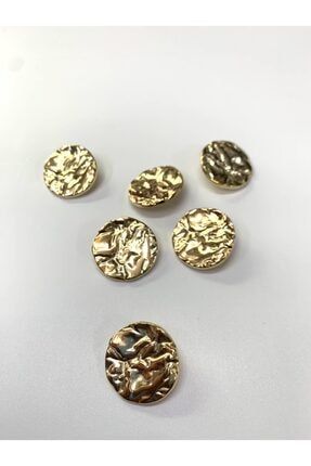 Düğme Metal Düğme Gold 2.5cm 1 Adet dğ092