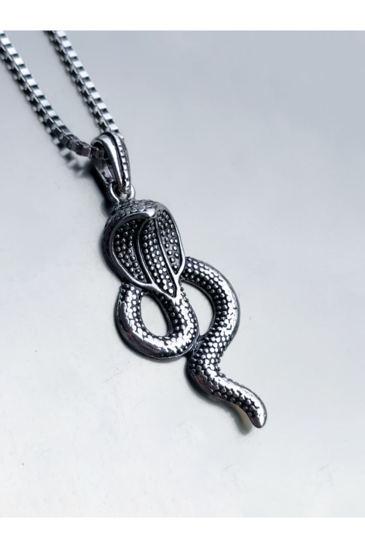 Inicio 14K Gold Plated Recycled Gold Cobra Chain Necklace | Freemans
