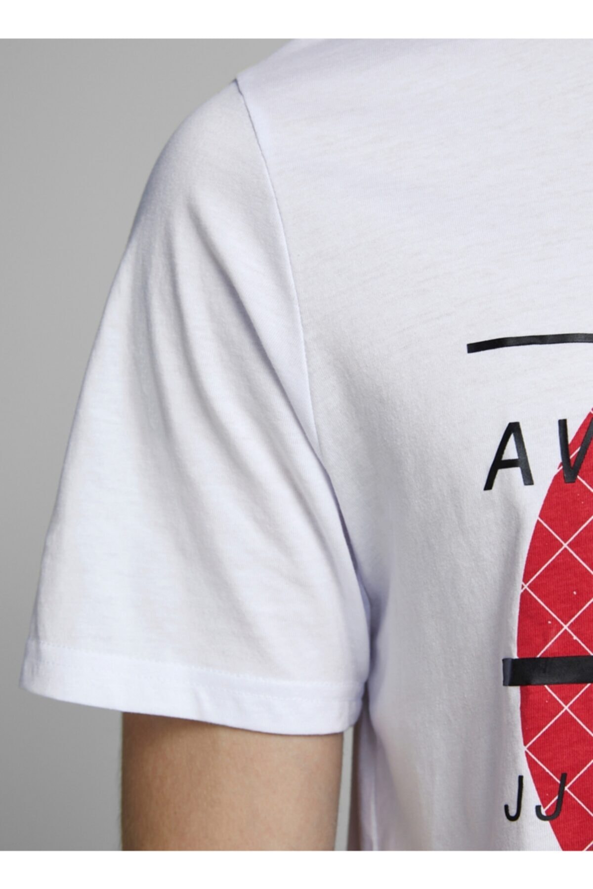 تیشرت مردانه سفید جک اند جونز | 504721871 اورجینال - تصویر 3