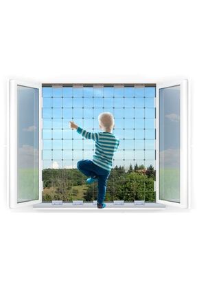 Büyük Boy Çocuklar İçin Pencere Çelik Güvenlik Ağı Yeni Nesil Pencere Korkuluk Sistemi WNBLOCK-B