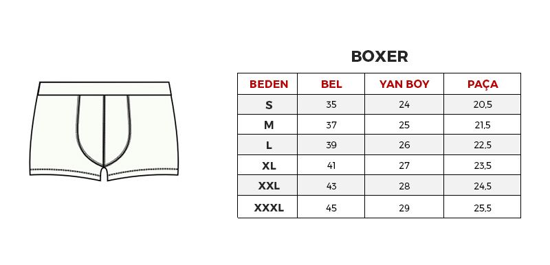 Boxer Beden Tablosu