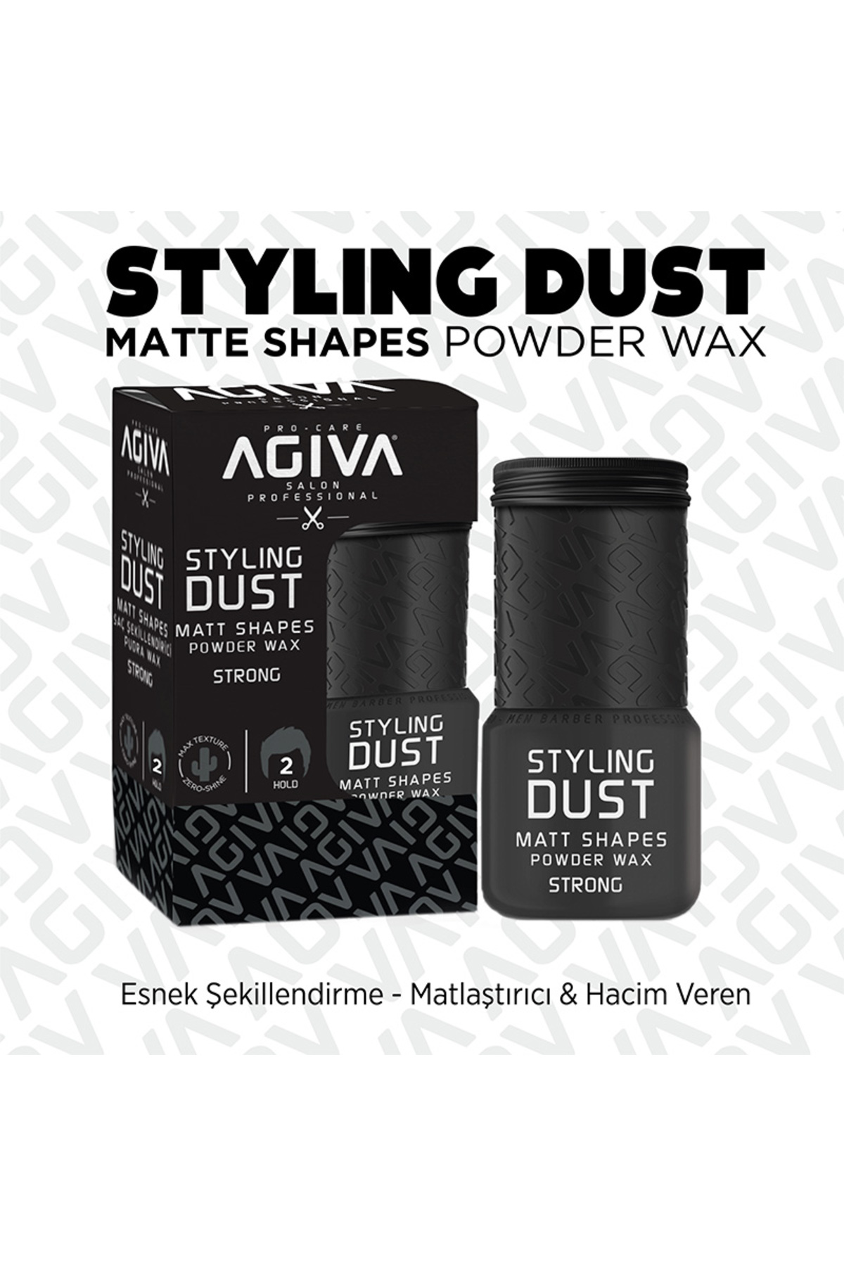 Saç Şekillendirici Pudra Wax 20 GR /02 Sert Tutuş — Agiva — تصویر 2 از 3
