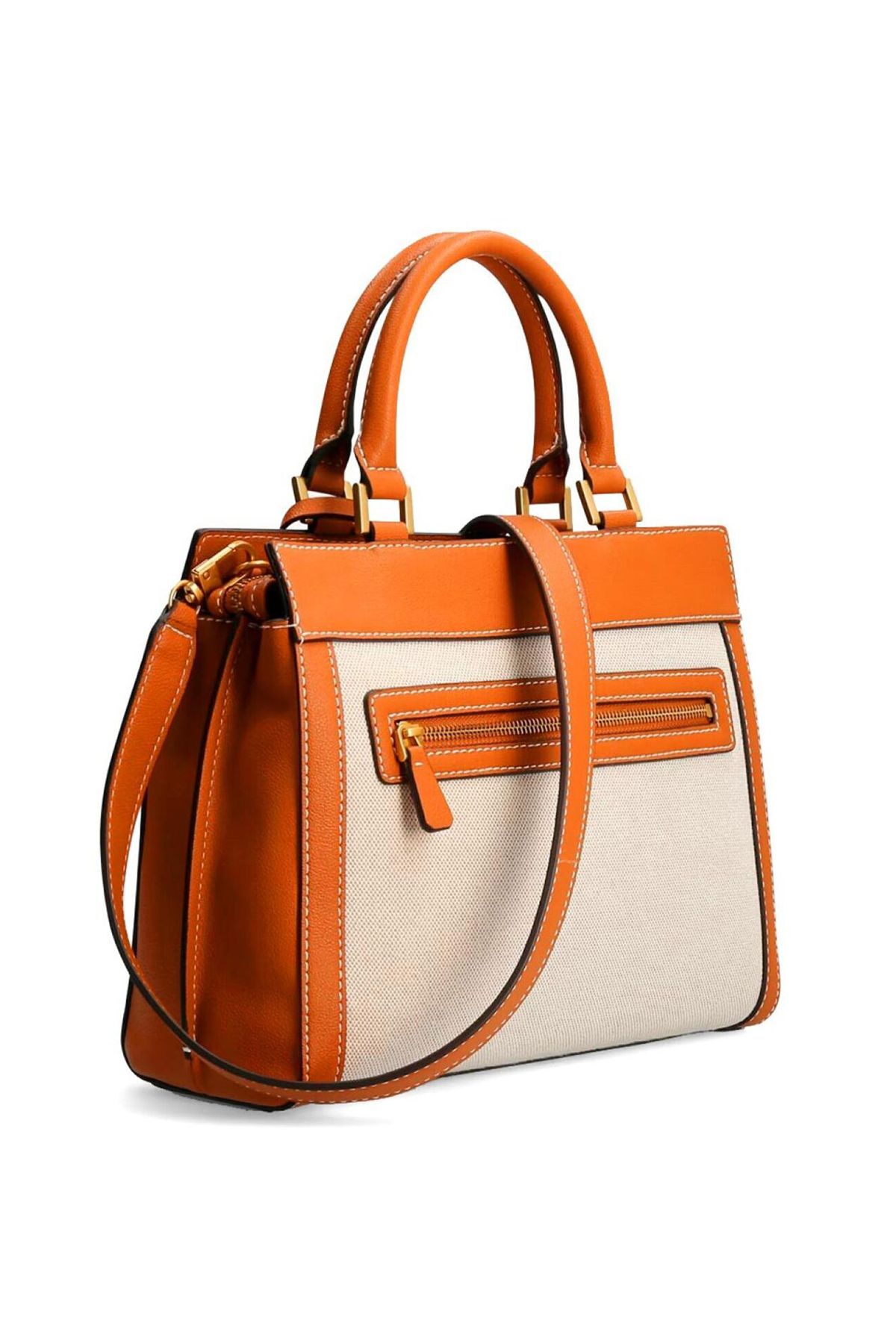 Guess Katey Luxury Satchel Nro Natural Orange Trendyol