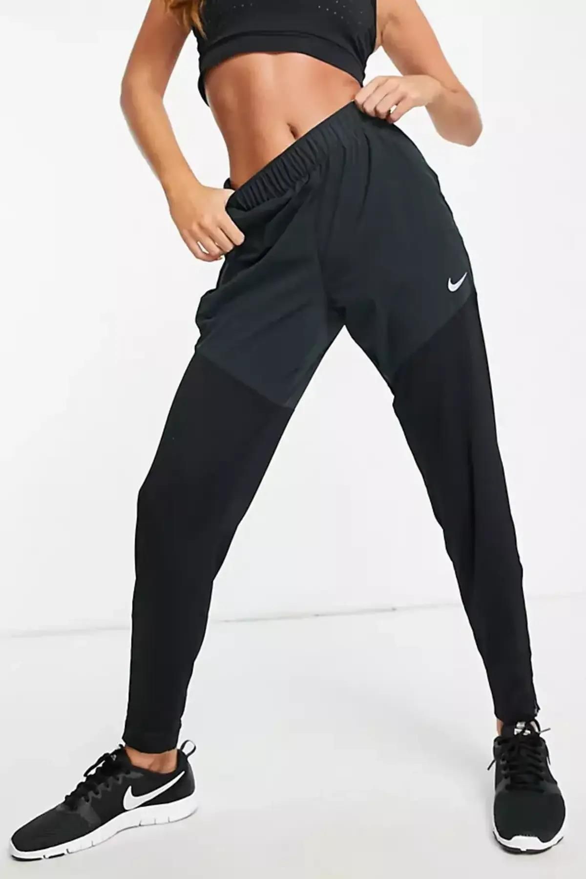 (WMNS) Nike Dri-FIT Essential Quick-dry Tight Running Sports Fitness Pants  Black DH6980-010