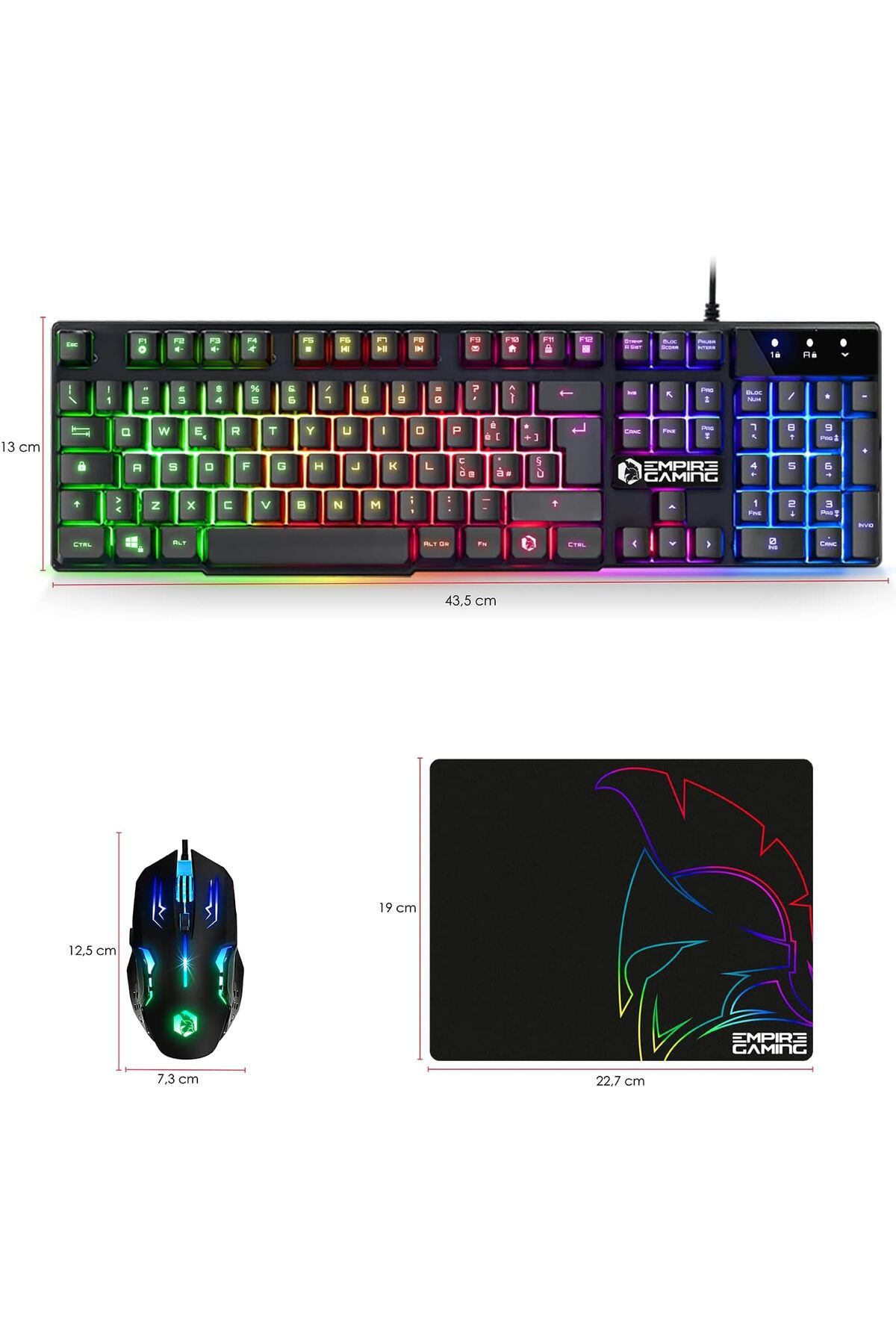 EMPIRE GAMING FRANCO EMPIRE GAMING - MK800 Kablolu Kit - QWERTY Oyun ...