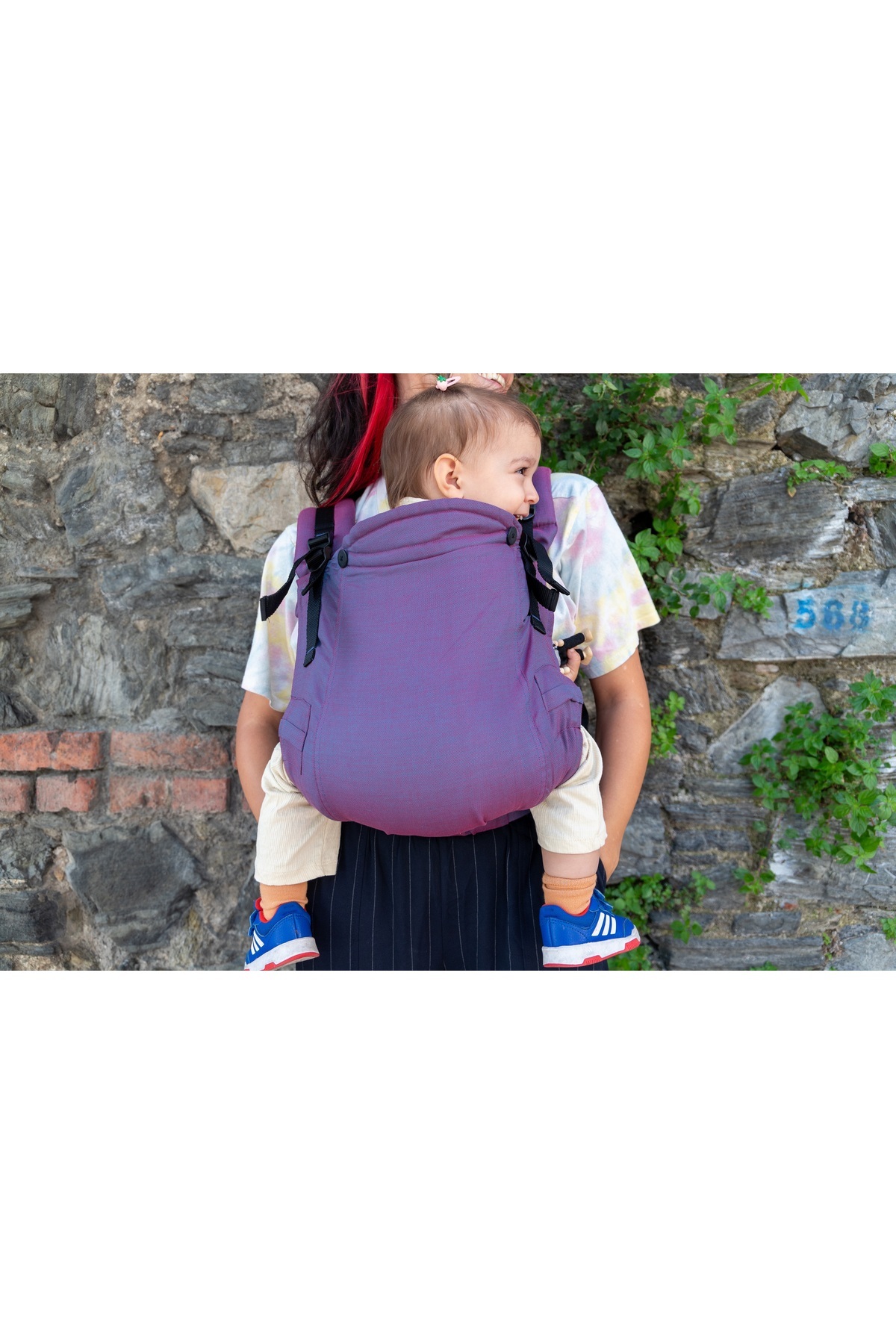 Huggyberry Huggy Plus Toddler Size Carrier - Berry fotoğrafı 5 (önizleme)